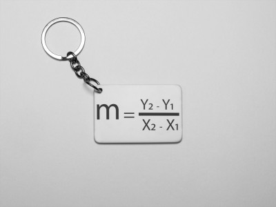 REVAMAN M=Y2-Y1/X2-X1 -Printed Acrylic Keychain (Pack Of 2) Key Chain