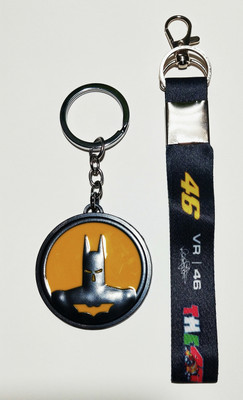ShopTop Batman face mask keychain and 46 black tag Key Chain