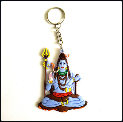 Meeko.com LORD SHIVA HIGH QUALITY RUBBER-A Key Chain