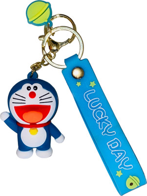 Splendora Doremon Cute Decorative Keyring &Keychain for Keys,Bags| Rubber 3D Key Key Chain