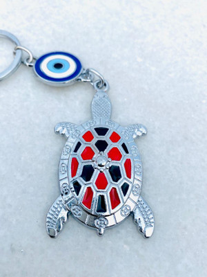 ANAWARIYAS Evil eye tortoise keychain pack of 2 (metal) Key Chain