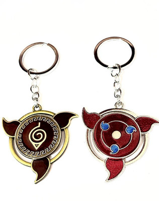 KEYCHAIN KINGDOM combo of naruto spining rotating keychain and best quality keychain best product Key Chain