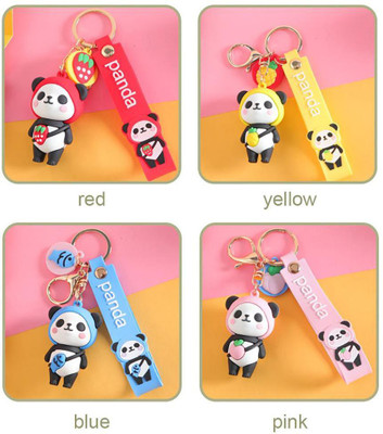 gtrp 2022 Creative Cute Panda Key Chain Pendant Cartoon Key Bu Key Chain
