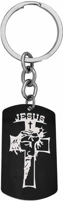 Shiv Jagdamba Jesus Christ Cross Christian Keyring Gift Keychain ShivKey2024221 Key Chain