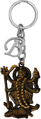 Shiv Jagdamba Hindu Deity Goddess Maha Kali Initial Letter Alphabet - B Shivkey2022397 Key Chain