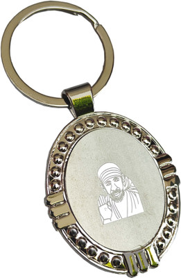 shinde exports Shirdi Saibaba steel home shape key chain for bike and home Key Chain