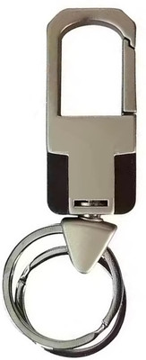 ZIRAK Metal Keychain | KeyChain Holder Clip with Detachable Valet Key Ring (pack of-1) Key Chain