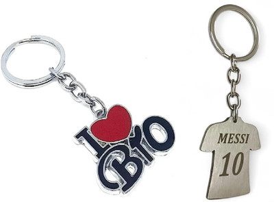 MORELL N-I LOVE YOU BRO AND MESSI KEYCHAIN COMBO (PACK OF 2) Key Chain