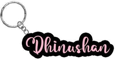 SY Gifts BPK Dhinushan Name Keychain Key Chain