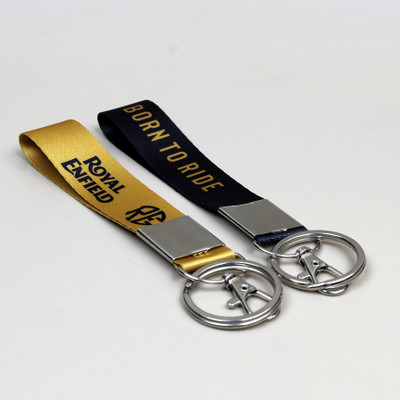 SMIZE Set of 2 Royal Enfield Keychain of Satin Material With Shine For Bike Lovers Key Chain