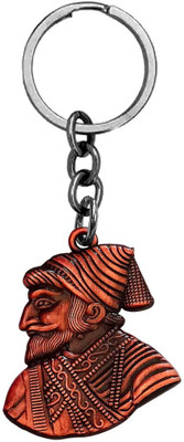 Shiv Hari Chatrapati Shivaji Maharaj Red Colour For Bike,Home,Car Keychain ShreeKey50 Key Chain