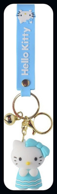 BBG BBG_Cartoon : Hello Kitty Keychain Rubber 3D Designer keyring for Bike & Car-A Key Chain
