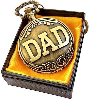 GKM Dad pocket watch for gifting to father by Son/Daughter Key Chain