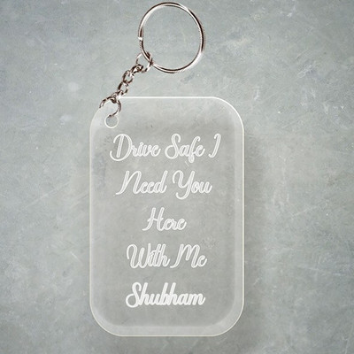 SY Gifts D2 Drive Safe Keychain With Shubham Name Key Chain