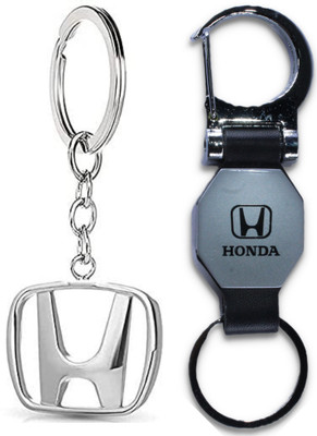 MAG BEE Styling Car Keychain/Keyring Compatible with Honda Combo Pack of 2 Car Key Chain