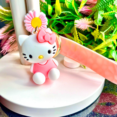 THEVIRAA CUTE_KITTY_PINK Key Chain