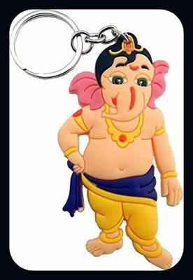 Meeko.com Ganesha | Ganpati Ji Rubber Keychain | Key Ring-A Key Chain