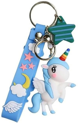 Filsfa Cute Unicorn 3D Keychains Key Chain