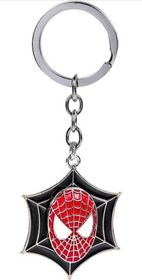 lullbee Spiderman Rotating Keychain With Spinner and Spider Face Revolving Key Chain