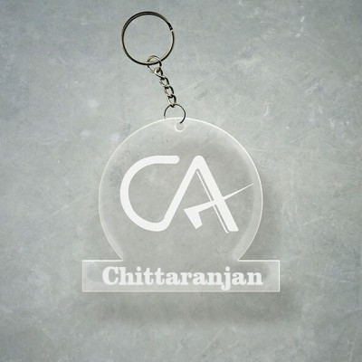 SY Gifts Chartered Accountant CA Design With Chittaranjan Name Key Chain