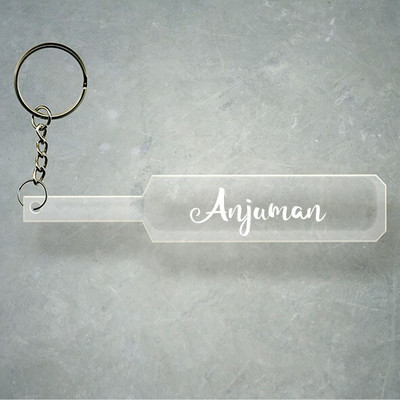 SY Gifts Cricket Bat Logo Design With Anjuman Name Key Chain