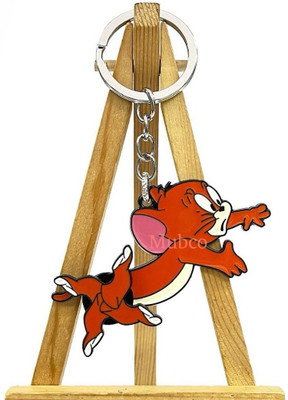 Mubco Tom & Jerry - Jerry Metal Spinner Keychain Cartoon Spinning Model Toys Key Chain