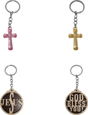 BLESSINGS Set Of 4 Cross Combination (13) Key Chain