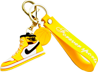 GKM 3D silicon Shoes best quality keychain with strap charm Key Chain