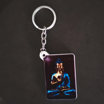 Shiv Jagdamba Religious Lord Gautam Buddha Polymer Keychain ShivKeyP78 Key Chain