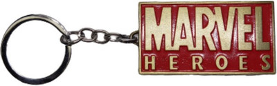 BIPS ENTERPRISES Marvel Heroes Double Sided Logo Keychain Key Ring Metal Keychain For Bike Key Chain