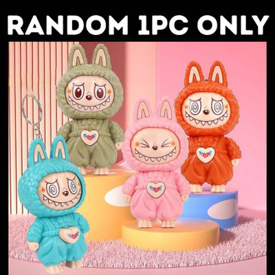 Shining Gift Labubu Key chain Expression Change Toy 1pc Random (Labu Face Change) Key Chain