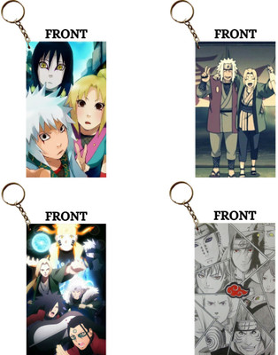 Hariyaali Enterprises LLP Naruto JIRAYA CHILDHOOD AND OLD AGE Unique Style 4 pcs Combo Key Chain