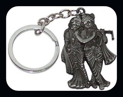 MAG BEE Antique Double Sided Radha Krishna High Quality-kC95-Premium Key Chain