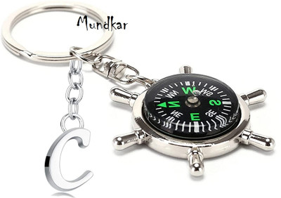 Mundkar Compass Alphabet-C Key Chain