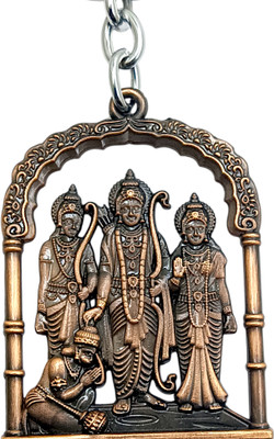 Le Stylo Lucky Shubh Shri Ram Darbar Metal Keyring For Car & Bike Gift Key Chain
