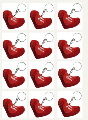Shreeji Makeover 12 pcs Heart_005 Key Chain