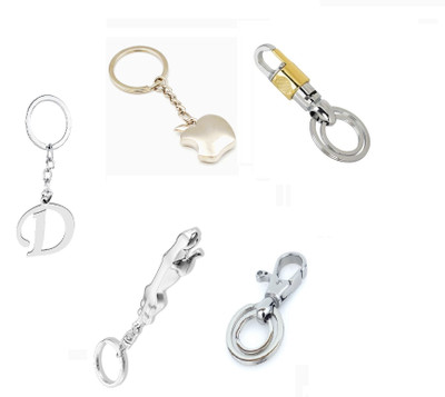 Mundkar 5 Unisex Keychain For Bike & Car & Alphabet - D Key Chain