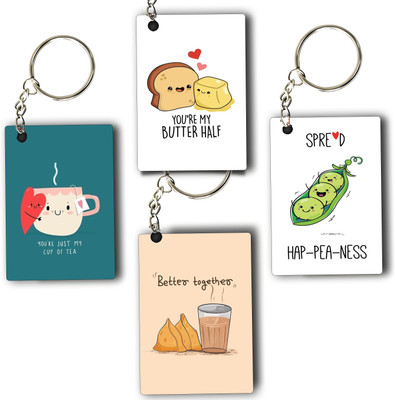 ASvik Creation Love-8 Valentine's Day Keychain Set: 8-Piece Romantic Gift for Him & Her Key Chain