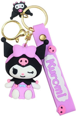 PEARLISH Kuromi 3D Silicone Keychain for Girls Key Chain