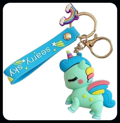 gtrp Keychain-Unicon Blue Cartoon Silicone Rubber & 01-New71 Key Chain