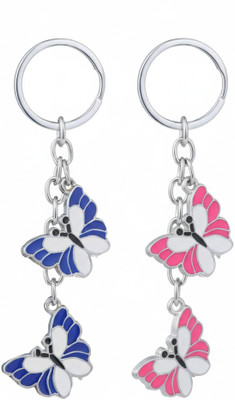 twilight shine Manyaimpex Beautiful Blue and pink Butterfly Key Chain