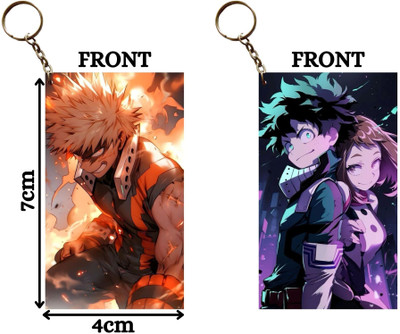 Hariyaali Enterprises LLP My Hero Academia BAKUGO AND MIDORIYA URARAKA TOGETHER Unique Style 2 pcs Combo Key Chain