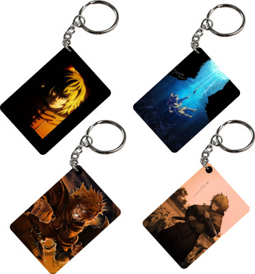 Printkaya Vinland Saga01 (Pack of4)Anime Printed Keychain For Bike,Car Key Chain Key Chain Key Chain