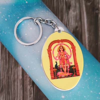 Shiv Jagdamba Religious Mens Kartikey Tamil Om Gada Vel Bike Office Gift To Friend ShivkeyP05 Key Chain