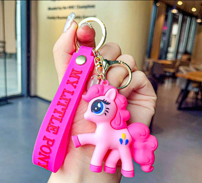 heeva creation Unicorn Charm KeyChain. for Bag/Door Key-Ring/car Key-Ring.Pink.1 Piece Key Chain