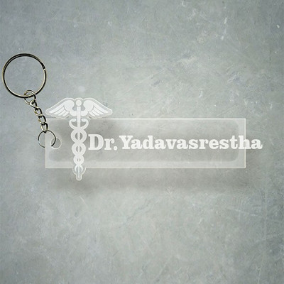 SY Gifts Doctor Logo Desigh With Yadavasrestha Name Key Chain