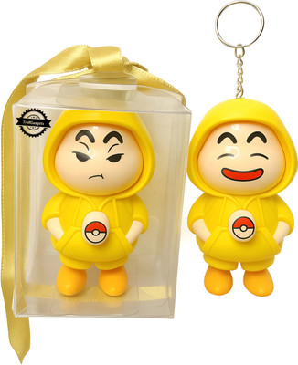 trollgadgets Shinchan Face Changing Keychain | 3 Cute Face Expression | Gift Box Packaging Key Chain