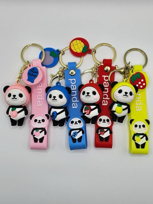SRG Cute Panda Keychain (Pack of 4) Key Chain