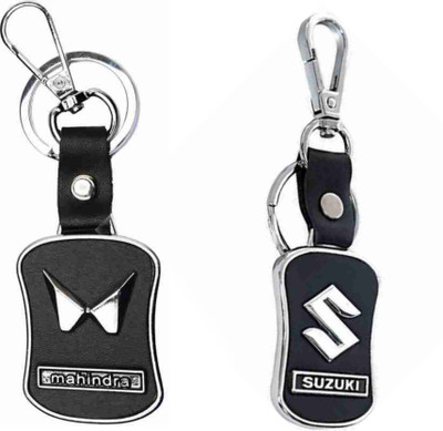 Jainsburys Combo of New Mahindra & Suzuki leather keychain & Best quality keychain Key Chain