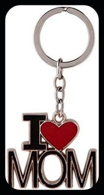 gtrp Trendy-I-Love-mom-Red-Color-Heart-Zinc-Alloy-Metal-KEY-CHAIN Key Chain